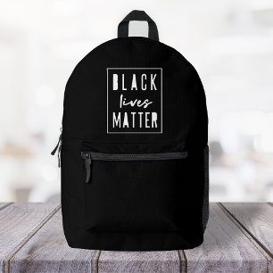 Sac À Dos Imprimé L'importance de la vie noire   BLM Race Equality M