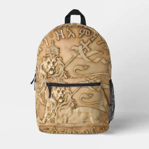 Sac À Dos Imprimé Lion de Judah Rasta Reggae Roots Jah Rastafari