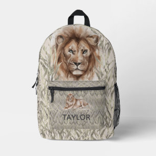 Sac À Dos Imprimé Lion Safari cool