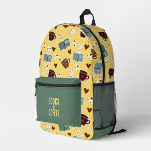 Sac À Dos Imprimé Livres & Café