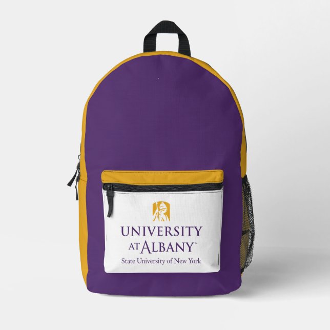 Sac À Dos Imprimé Logo de l'Université d'Albany (Recto)