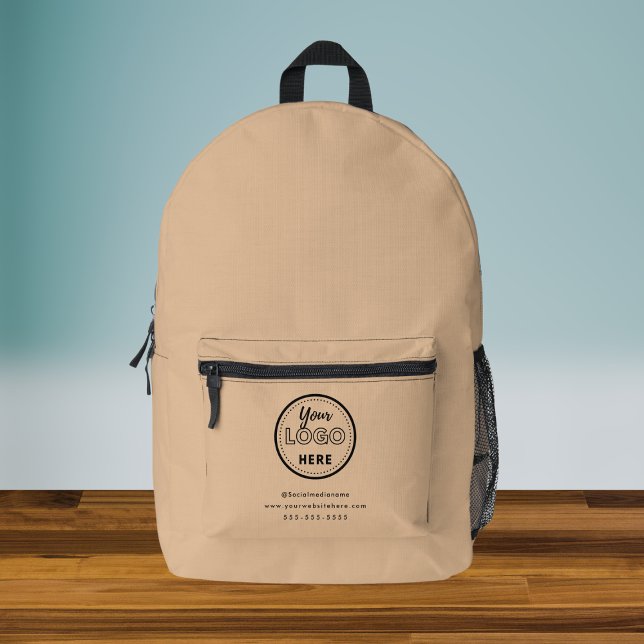 Sac À Dos Imprimé Logo de promotion de marque professionnelle minima (Créateur téléchargé)