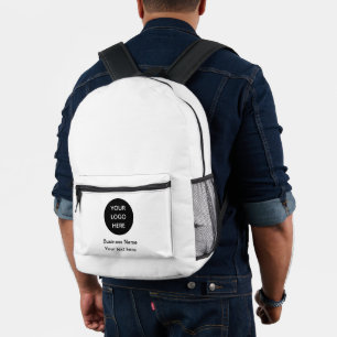 Sac À Dos Imprimé Logo d'entreprise Marque promotionnelle noire