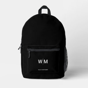 Sac À Dos Imprimé Logo Marque Noire Entreprise Commerciale Société