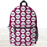 Sac À Dos Imprimé Logo Motif Promotions Business Magenta Pink<br><div class="desc">Ajoutez votre propre logo à ce design. Minimaliste et professionnel. Idéal pour un produit promotionnel pour vos employés,  employés,  clients et clients. Idéal pour les salons,  les voyages,  les événements d'entreprise ou sportifs et les cadeaux. Pour les autres versions,  consultez la collection.</div>