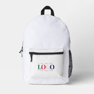 Sac À Dos Imprimé Logo Rectangle Entreprise Personnalisé Coloré