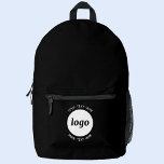 Sac À Dos Imprimé Logo Ronde Texte promotionnel Business Noir<br><div class="desc">Ajoutez votre propre logo et le choix du texte à cette conception. Supprimez le texte supérieur ou inférieur si vous préférez. Minimaliste et professionnel. Idéal pour un produit promotionnel pour vos clients et clients. Votre logo sera coupé dans un cercle blanc. Pour les autres versions,  consultez la collection.</div>