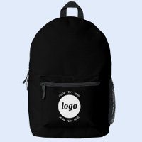 Logo Ronde Texte promotionnel Business Noir