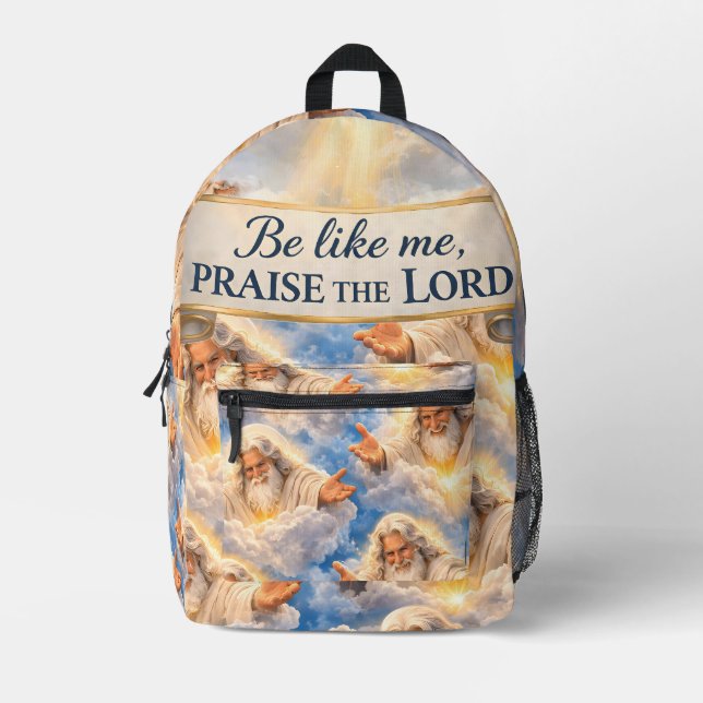 Sac À Dos Imprimé Louez le Seigneur chrétien céleste (Recto)