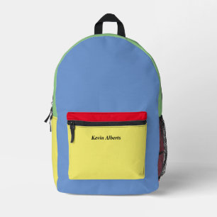 Sac À Dos Imprimé Lumineux et coloré Personnalisé