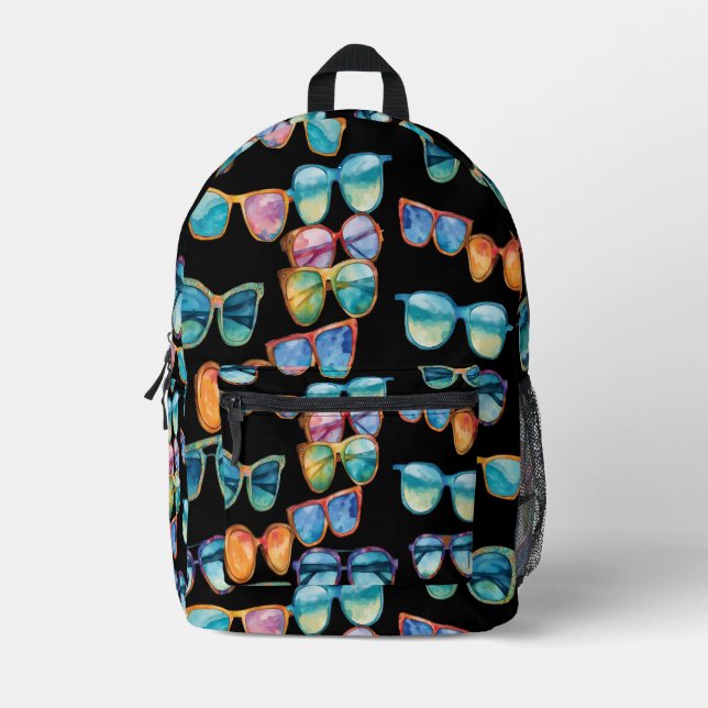 Sac À Dos Imprimé Lunettes de soleil bohèmes  (Recto)