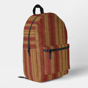 Sac À Dos Imprimé Luxe Linge Populaire Burgundy Gold Collection