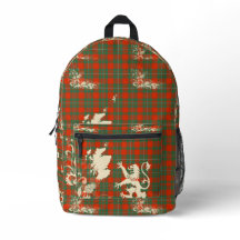 MacGregor Tartan Ancien Écosse Lion Carte Art