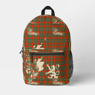 Sac À Dos Imprimé MacGregor Tartan Ancien Écosse Lion Carte Art