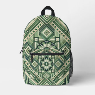 Sac À Dos Imprimé Machine Verte