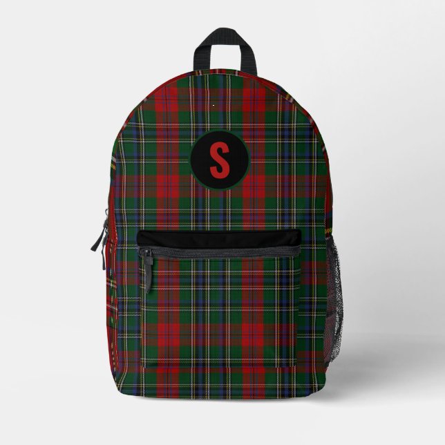 Sac À Dos Imprimé MacLean Plaid Monogrammed (Recto)