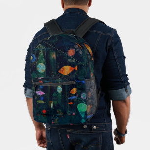 Sac À Dos Imprimé Magie de poisson de Paul Klee Peinture Abstraite A