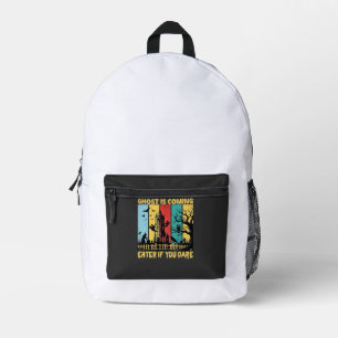 Sac À Dos Imprimé Maison Hantée Halloween Sorcière Chouette Arrivée