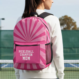 Sac À Dos Imprimé Maman Championne De Pickleball R