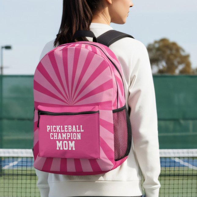 Sac À Dos Imprimé Maman Championne De Pickleball R (Pickleball Champion Mom? Here's your backpack!)