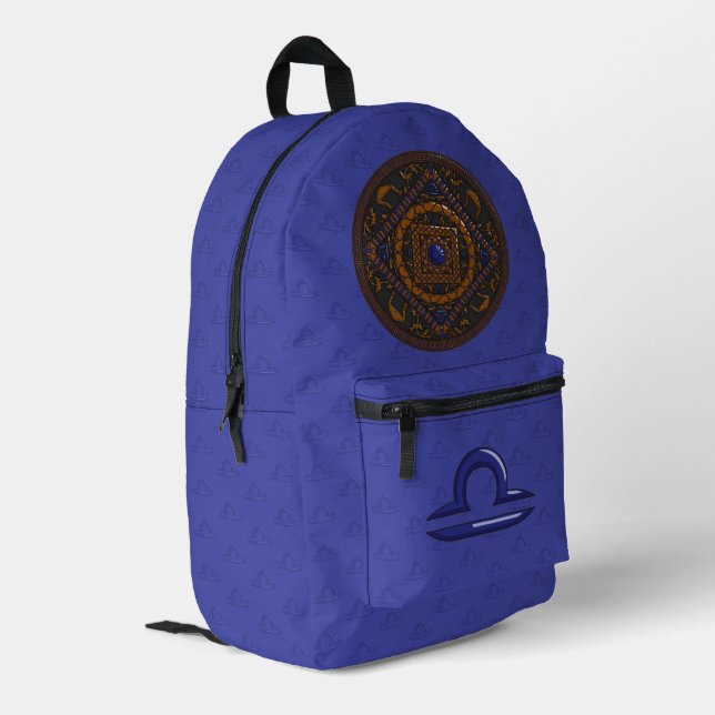 Sac À Dos Imprimé Mandala de la Balance (Coin arrière gauche)