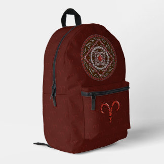 Sac À Dos Imprimé Mandala du Bélier