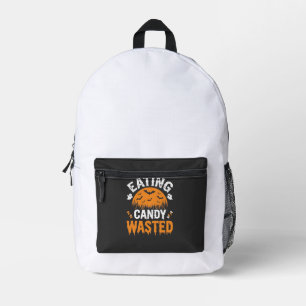 Sac À Dos Imprimé Manger des bonbons gâché Halloween Design_1