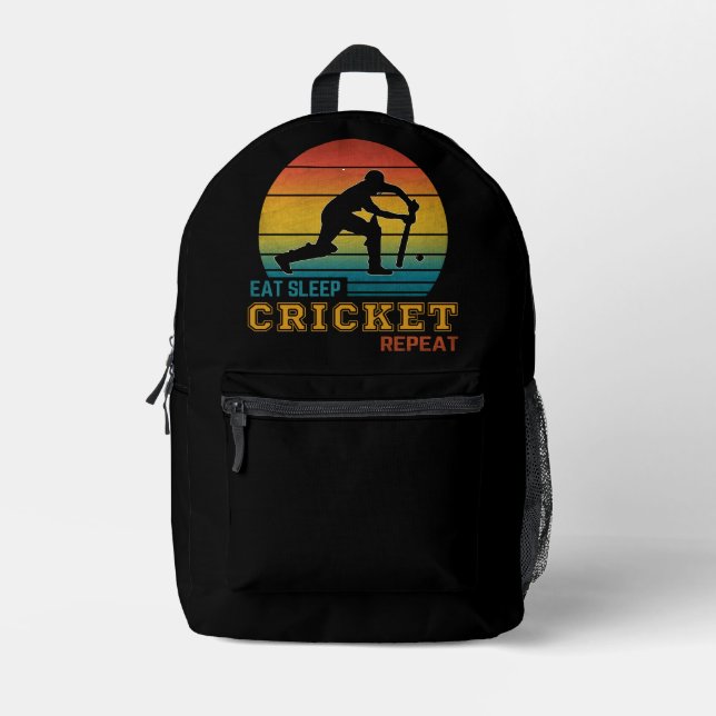 Sac À Dos Imprimé Manger Dormir Cricket Répéter  (Recto)