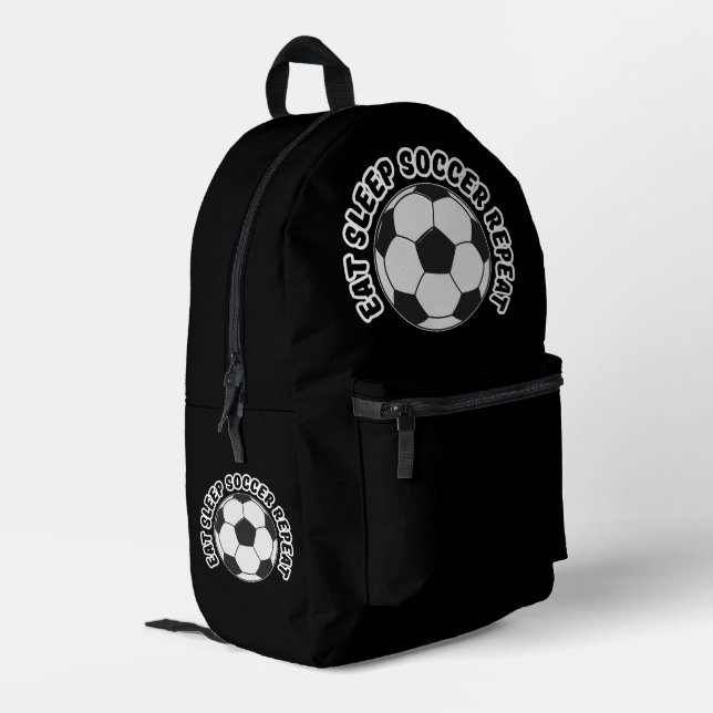 Sac À Dos Imprimé manger dormir football répéter  (Coin arrière gauche)