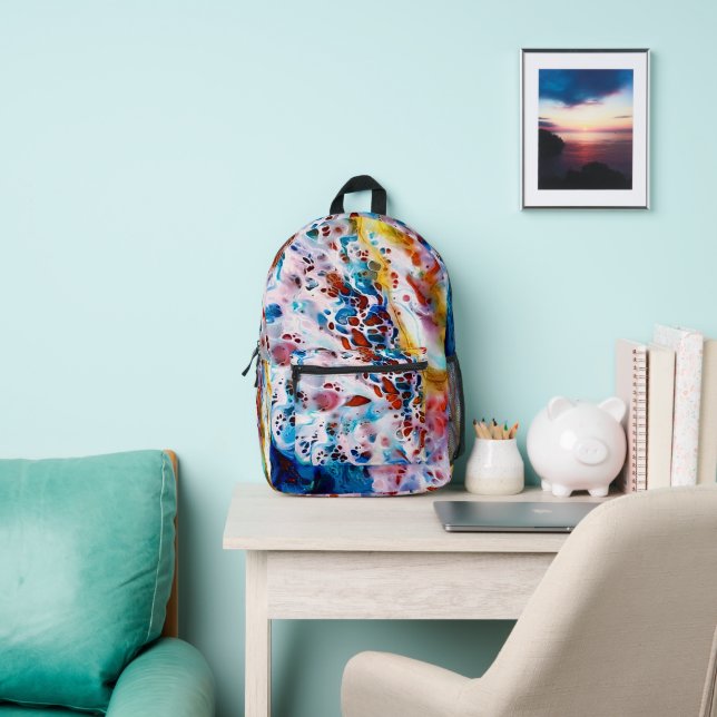 Sac À Dos Imprimé marbre écume de mer (Insitu)