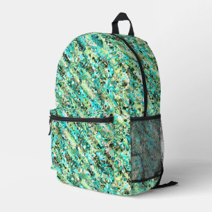 Sac À Dos Imprimé Marbre fractal bohème groovy vibrant tripant