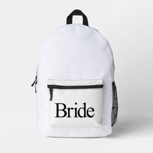 Sac À Dos Imprimé Mariée (Recto)