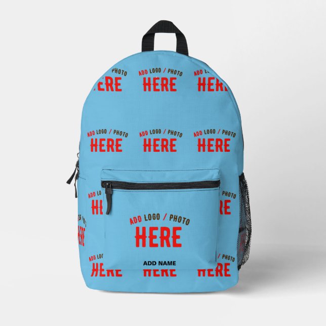 SAC À DOS IMPRIMÉ MARQUE VÉRIFIÉE SKY BLEU MODERNE ET MODERNE (Recto)