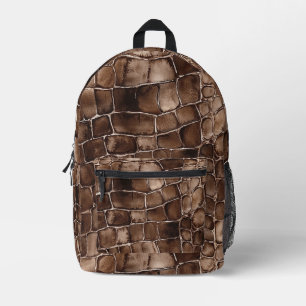 Sac À Dos Imprimé Marron Barre de Chocolat