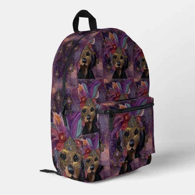 SAC À DOS IMPRIMÉ MASQUERADE DOXIE  ART      (Coin arrière gauche)