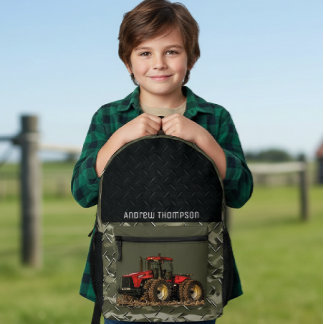 Sac À Dos Imprimé Matériel agricole de tracteur Cool Agriculture