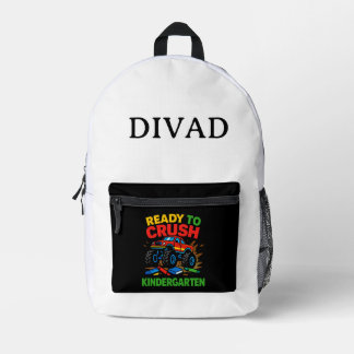 Sac À Dos Imprimé Maternelle camion monstre début 