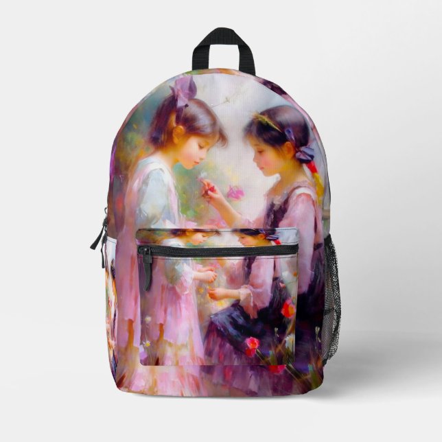 Sac À Dos Imprimé Matin dans un jardin (Recto)