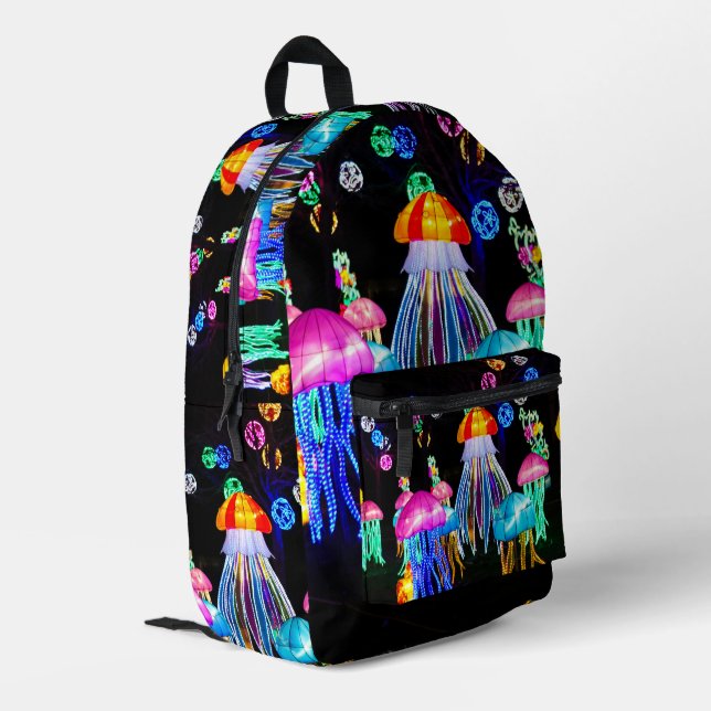 Sac À Dos Imprimé Méduses de Lumières  (Coin arrière gauche)