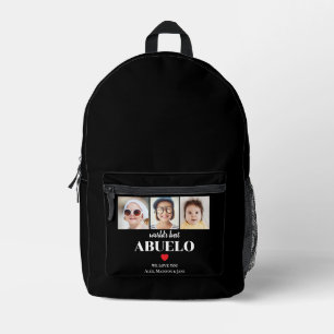 Sac À Dos Imprimé Meilleur PAPA du monde On t'aime 3 Noms de photos