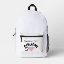 Meilleure Mamie du Monde Cœur Mignon Blanc Élégant