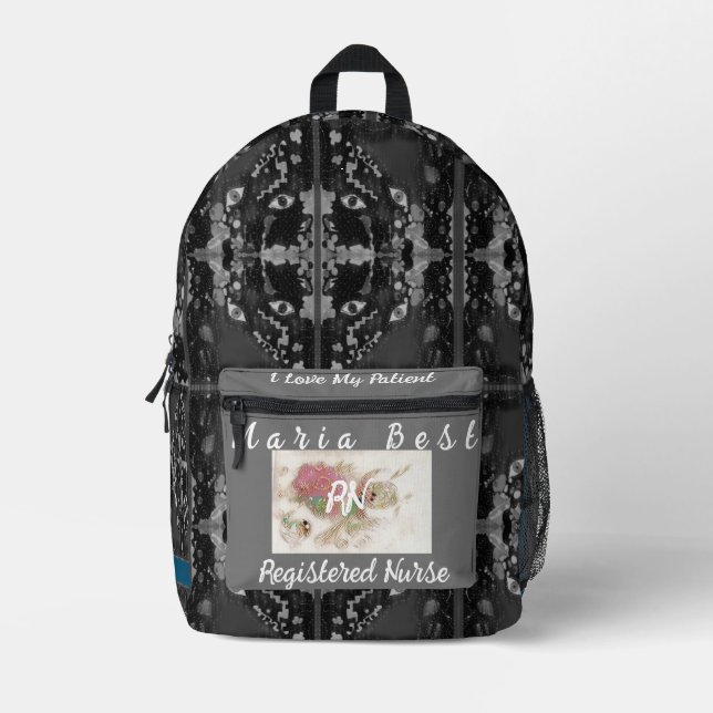 Sac À Dos Imprimé Meilleurs infirmières autorisées de la RN Abstrait (Recto)