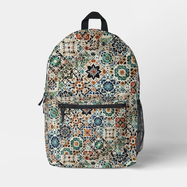 Sac À Dos Imprimé Mélange marocain  (Recto)
