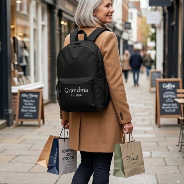 Sac À Dos Imprimé Mémé a créé un nouveau cadeau pour mémé (Créateur téléchargé)