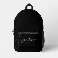 Mémé de style moderne noir établie