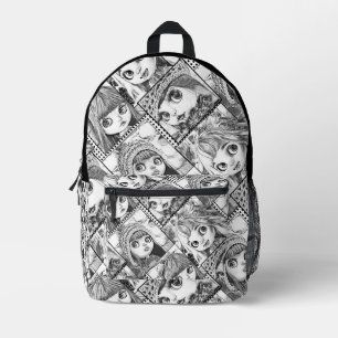 Sac À Dos Imprimé Mes poupées patchwork noires et blanches préférées