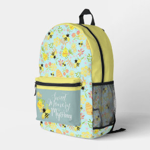 Sac À Dos Imprimé Miel Bee Blue