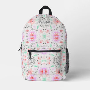 Sac À Dos Imprimé Mignon aztéque floral pastel coloré