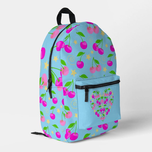 Sac À Dos Imprimé Mignon motif cerisier Decora Kei (Coin arrière gauche)