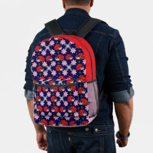 Sac À Dos Imprimé Mignon motif sans couture de coccinelle kawaii flo